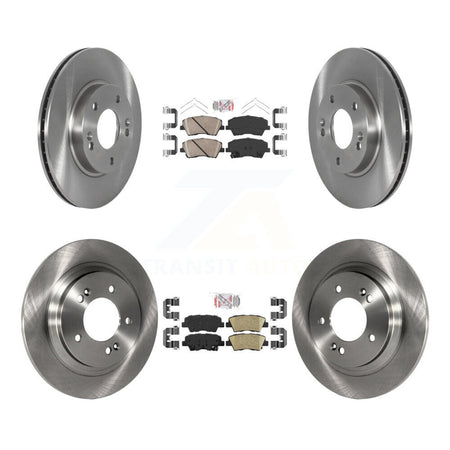 Front Rear Ceramic Pads And Disc Brake Rotors Kit For Hyundai Ioniq Kia Niro K8A-106909