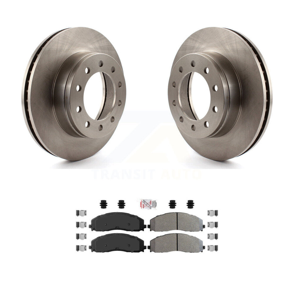 Front Disc Brake Rotors And Semi-Metallic Pads Kit For Ford F-350 Super Duty F-250 K8A-106929