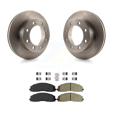 Front Brake Rotor & Semi-Metallic Pad Kit For Ford F-350 Super Duty With Dual Rear Wheels K8A-106930