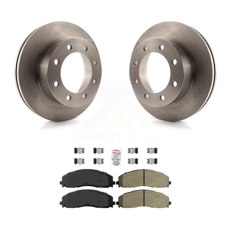 Front Brake Rotor & Semi-Metallic Pad Kit For Ford F-350 Super Duty With Dual Rear Wheels K8A-106930