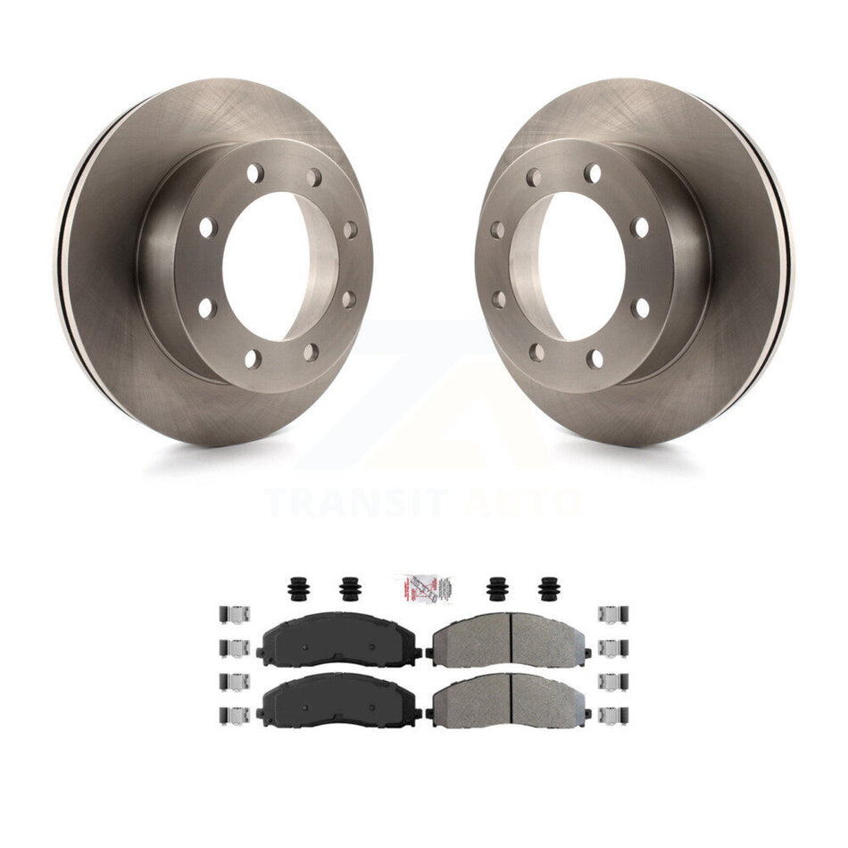 Front Brake Rotor & Semi-Metallic Pad Kit For Ford F-350 Super Duty With Dual Rear Wheels K8A-106931