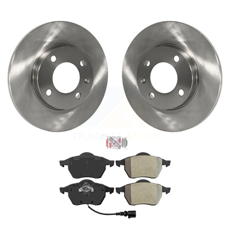 Front Disc Brake Rotors And Semi-Metallic Pads Kit For 1996-1998 Volkswagen Jetta 2.8L K8A-106939