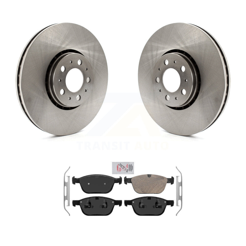 Front Brake Rotors & Ceramic Pad Kit For 03-14 Volvo XC90 With 328mm Diameter Rotor K8A-106941