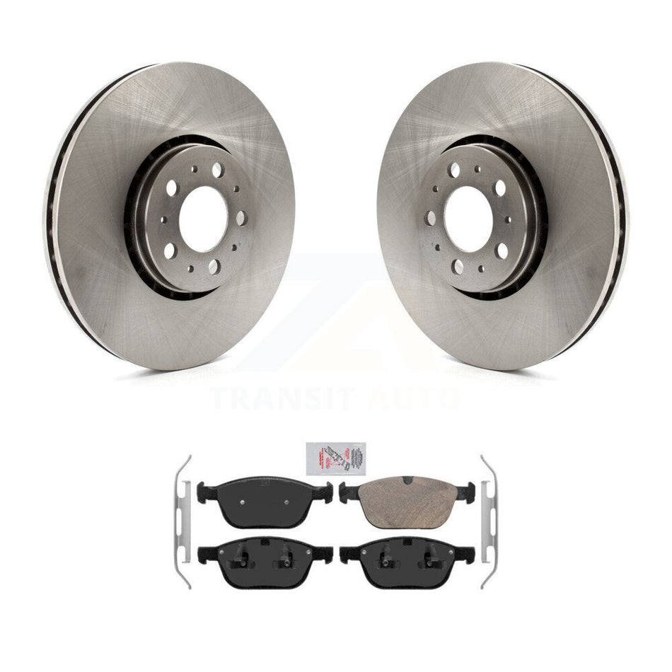 Front Brake Rotors & Ceramic Pad Kit For 03-14 Volvo XC90 With 328mm Diameter Rotor K8A-106941