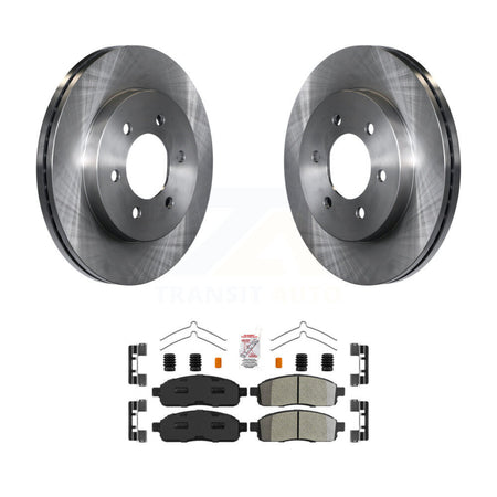 Front Disc Brake Rotors And Semi-Metallic Pads Kit For Ford F-150 Lincoln Mark LT 4WD K8A-106944