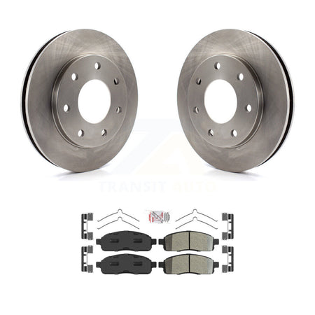 Front Disc Brake Rotors And Semi-Metallic Pads Kit For 2004 Ford F-150 4WD K8A-106947