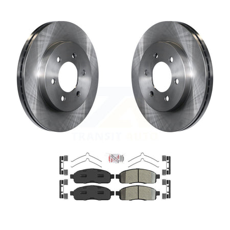 Front Disc Brake Rotors And Semi-Metallic Pads Kit For Ford F-150 Lincoln Mark LT 4WD K8A-106948
