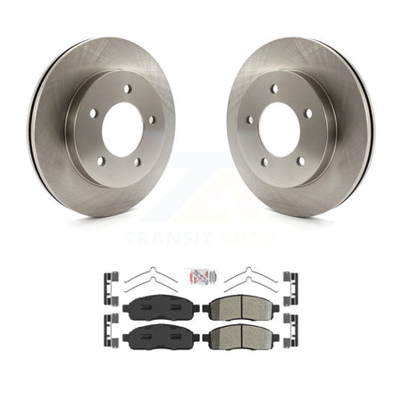 Front Disc Brake Rotors & Semi-Metallic Pad Kit For 2004 Ford F-150 4WD With 5 Lug Wheels K8A-106949