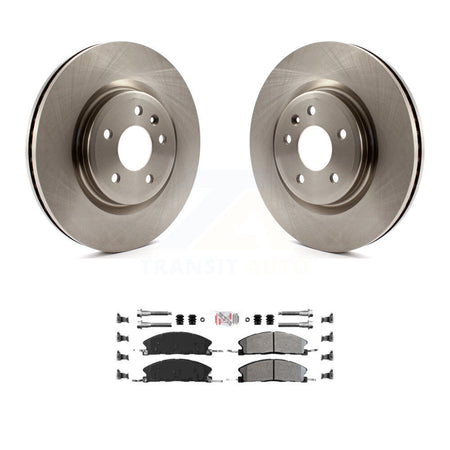 Front Brake Rotor Semi-Metallic Pad Kit For 13 Ford Explorer Sport With Heavy Duty Brakes K8A-106973