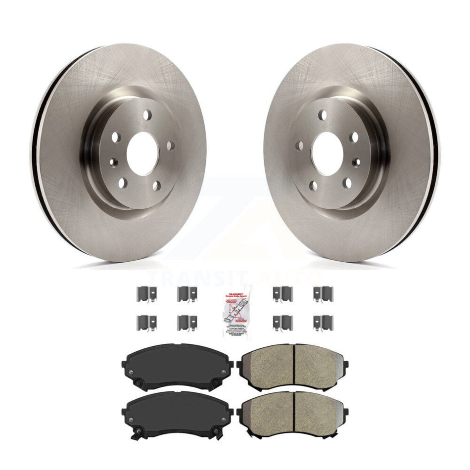 Front Disc Brake Rotors And Semi-Metallic Pads Kit For Cadillac CTS K8A-106981