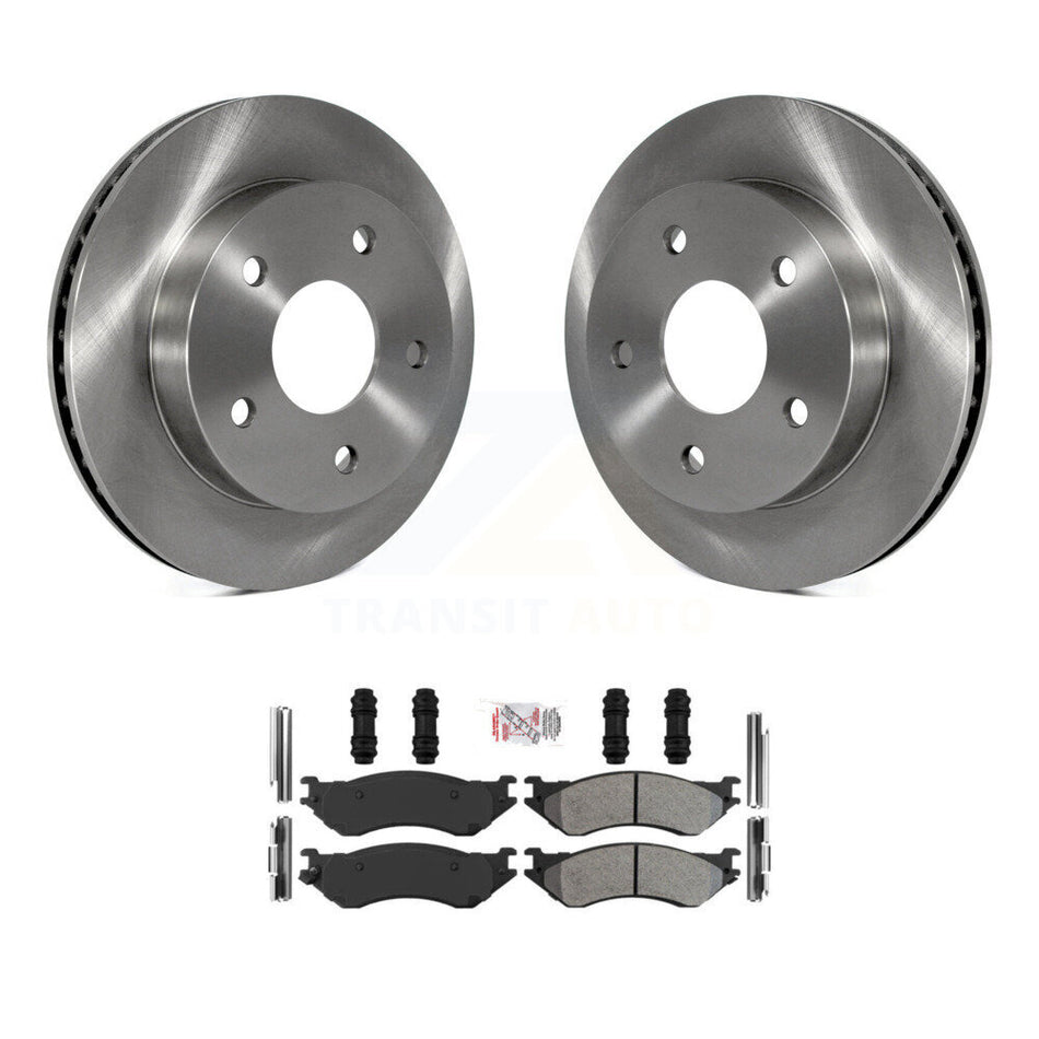 Front Disc Brake Rotors And Semi-Metallic Pads Kit For 2000-2001 Dodge Ram 1500 RWD K8A-106993