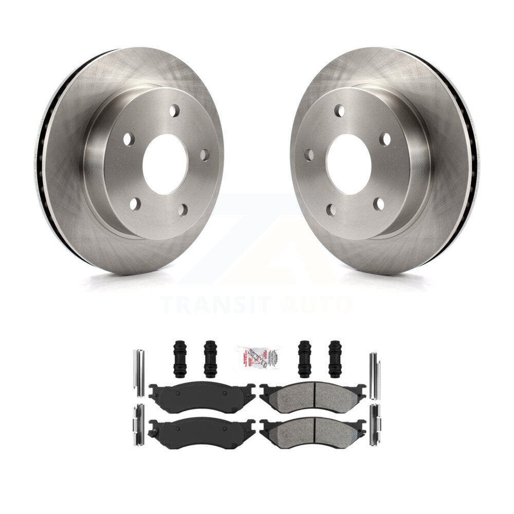 Front Disc Brake Rotors And Semi-Metallic Pads Kit For 2000-2001 Dodge Ram 1500 4WD K8A-106994