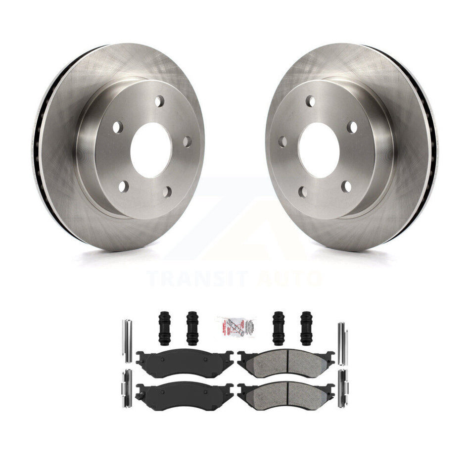 Front Disc Brake Rotors And Semi-Metallic Pads Kit For 2000-2001 Dodge Ram 1500 4WD K8A-106994