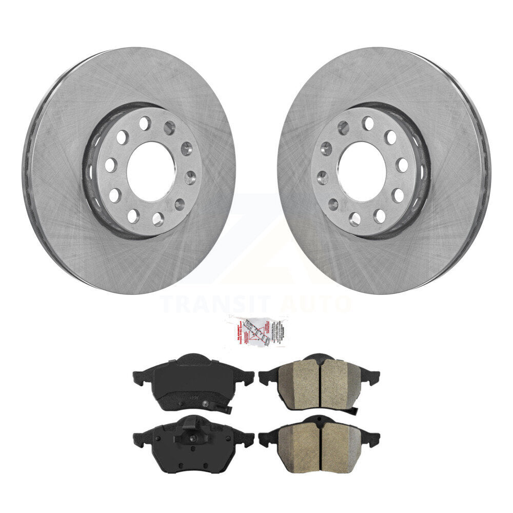 Front Disc Brake Rotors And Semi-Metallic Pads Kit For Volkswagen Passat Audi A4 K8A-107040