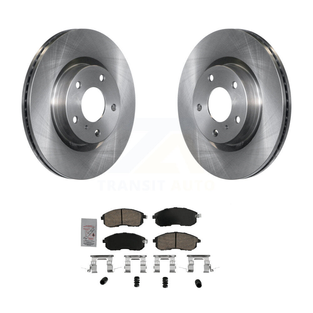 Front Disc Brake Rotors And Ceramic Pads Kit For INFINITI G35 Nissan 350Z K8A-107045