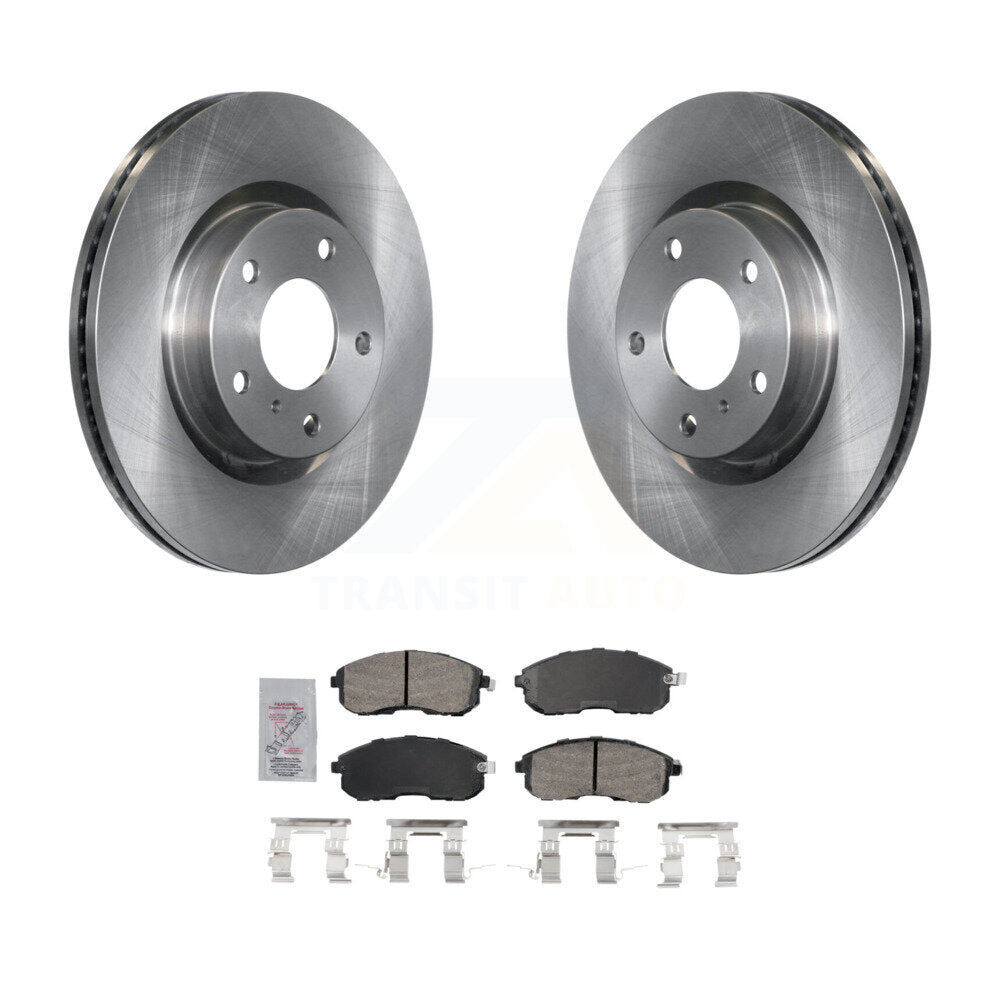Front Disc Brake Rotors And Ceramic Pads Kit For INFINITI G35 Nissan 350Z K8A-107046