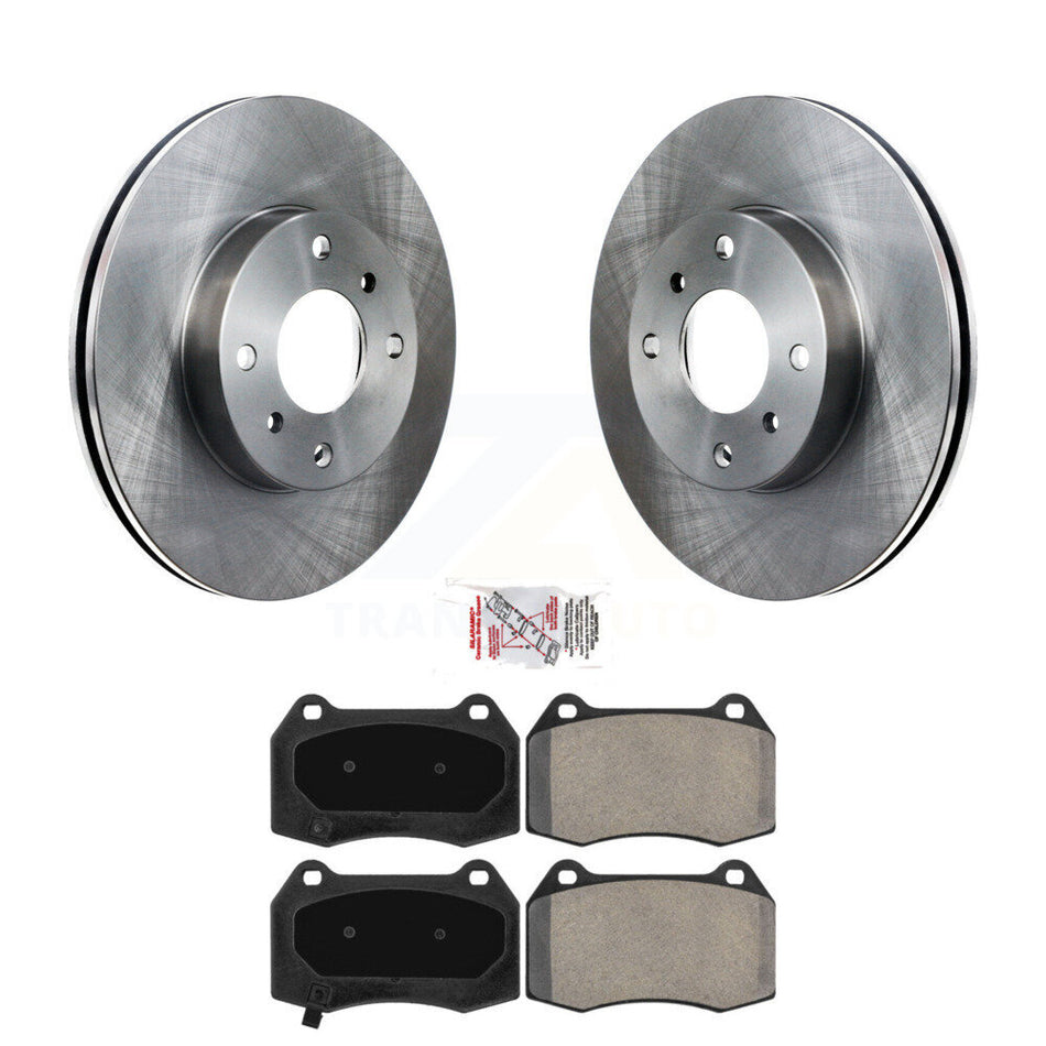 Front Brake Rotor Semi-Metallic Pad Kit For 2002 Nissan Sentra 2.5L With 4 Piston Caliper K8A-107047