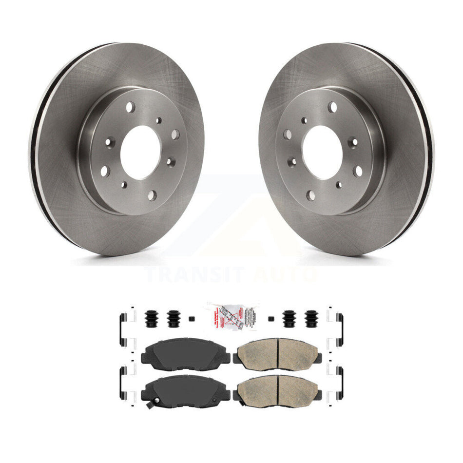 Front Disc Brake Rotors And Ceramic Pads Kit For 1998-2002 Honda Accord Sedan with 2.3L K8A-107063