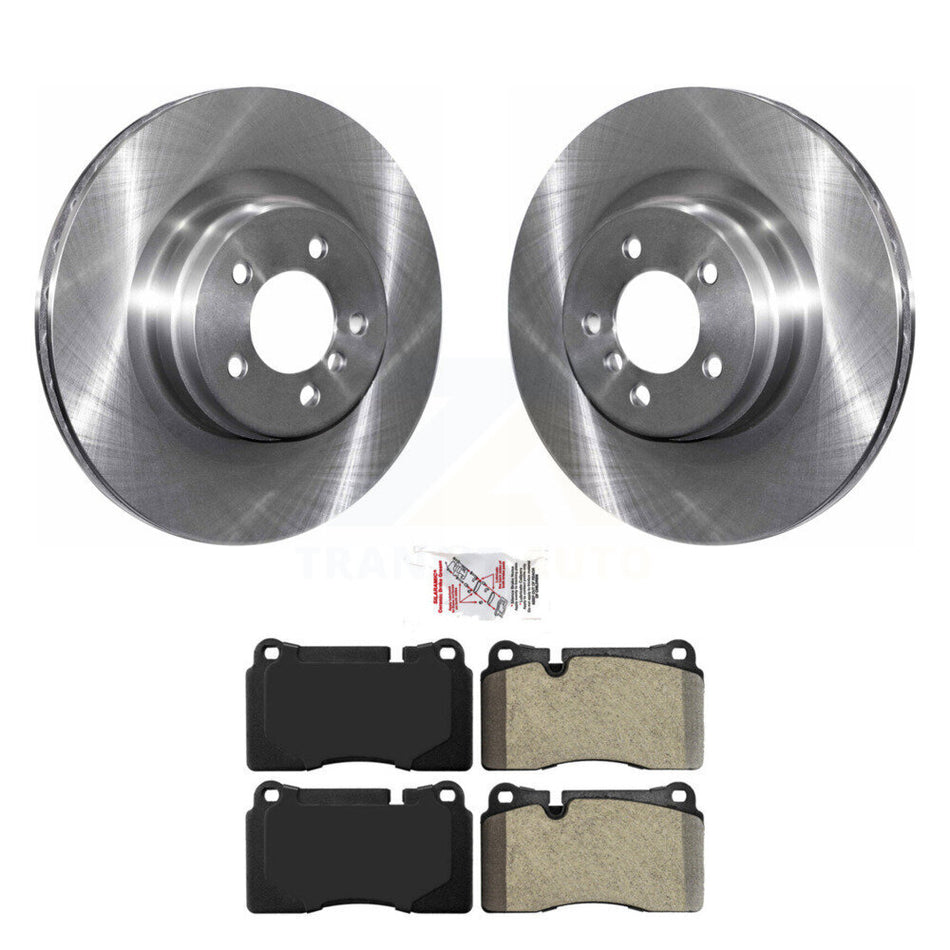 Front Disc Brake Rotors Semi-Metallic Pad Kit For 2006-2009 Land Rover Range Supercharged K8A-107066