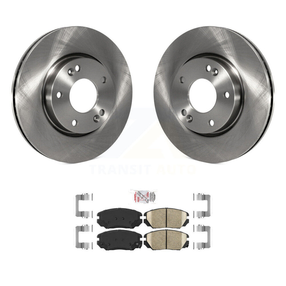 Front Disc Brake Rotors And Ceramic Pads Kit For 2006-2010 Hyundai Sonata 2.4L K8A-107067