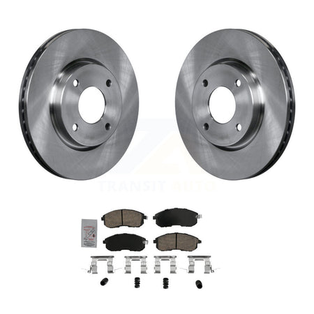 Front Disc Brake Rotors And Ceramic Pads Kit For Nissan Versa K8A-107076