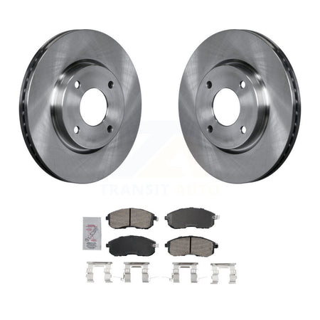 Front Disc Brake Rotors And Ceramic Pads Kit For Nissan Versa K8A-107077