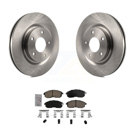 Front Disc Brake Rotors And Ceramic Pads Kit For 2017-2019 Nissan Sentra Turbocharged K8A-107080