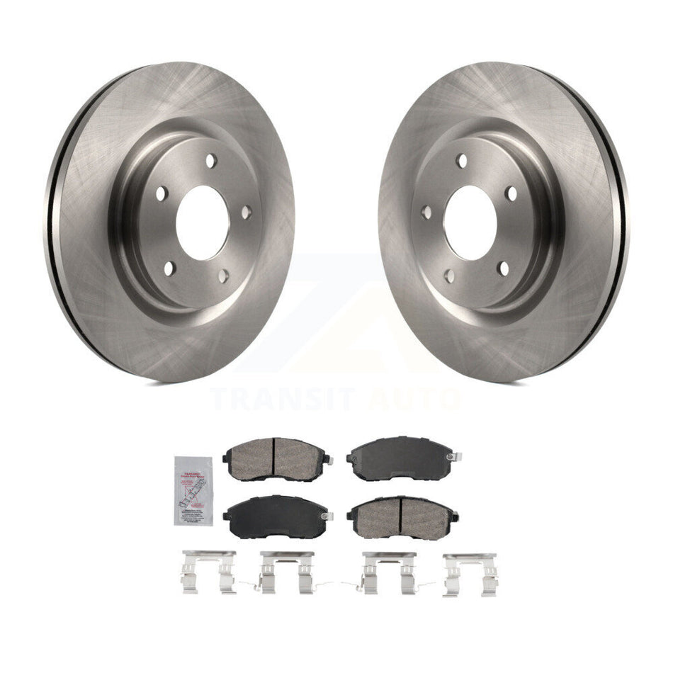 Front Disc Brake Rotors And Ceramic Pads Kit For 2017-2019 Nissan Sentra Turbocharged K8A-107081