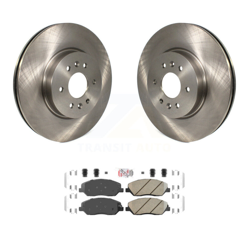 Front Disc Brake Rotors And Ceramic Pads Kit For 2009-2011 Kia Borrego K8A-107083