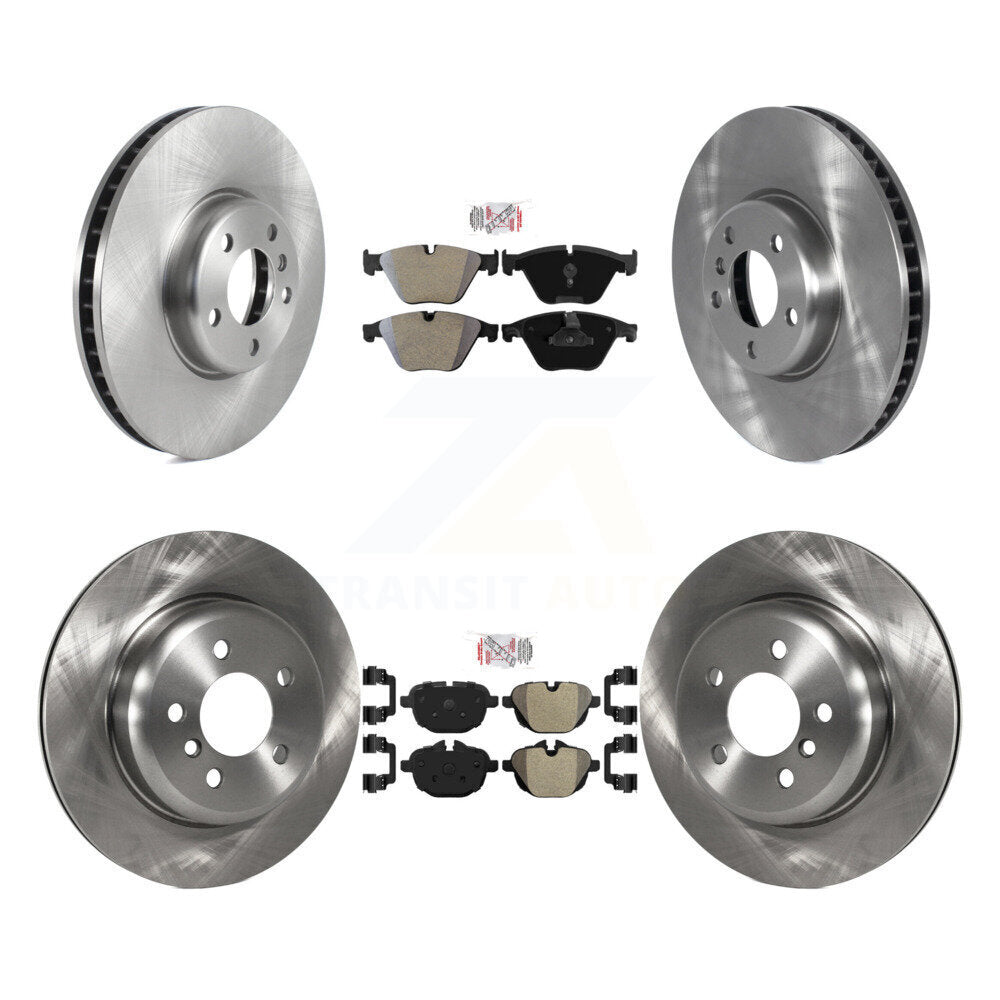 Front Rear Semi-Metallic Pads And Disc Brake Rotors Kit (6Pc) For BMW 535i K8A-107100