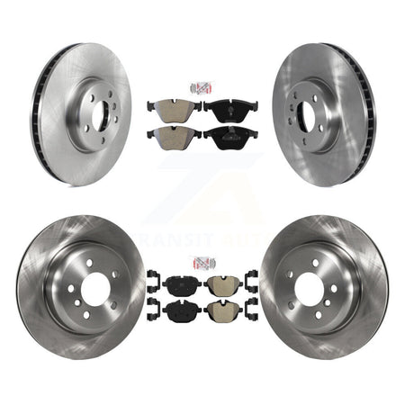 Front Rear Semi-Metallic Pads And Disc Brake Rotors Kit (6Pc) For BMW 535i K8A-107100