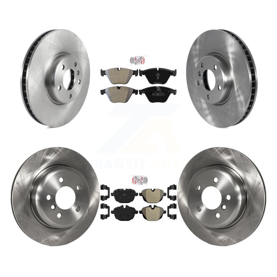 Front Rear Semi-Metallic Pads And Disc Brake Rotors Kit (6Pc) For BMW 535i K8A-107100