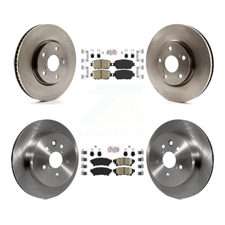 Front Rear Ceramic Pads And Disc Brake Rotors Kit (6Pc) For 2014 Lexus IS250 C F Sport K8A-107103