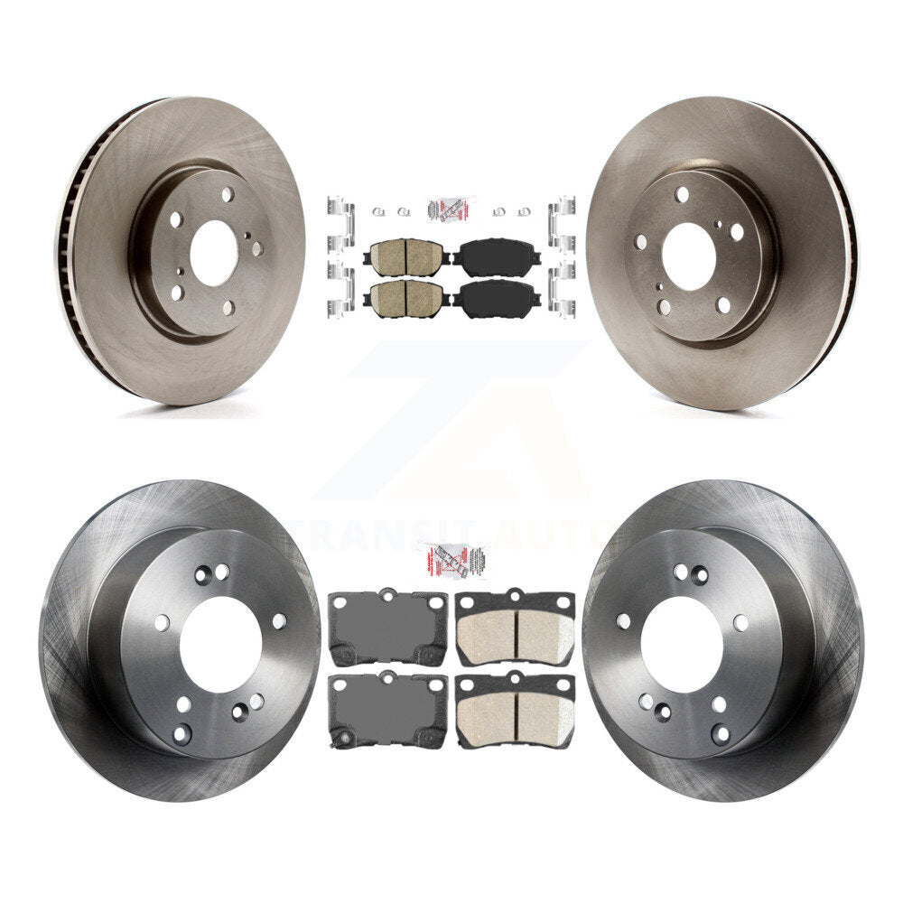 Front Rear Ceramic Pads And Disc Brake Rotors Kit (6Pc) For Lexus IS250 K8A-107105