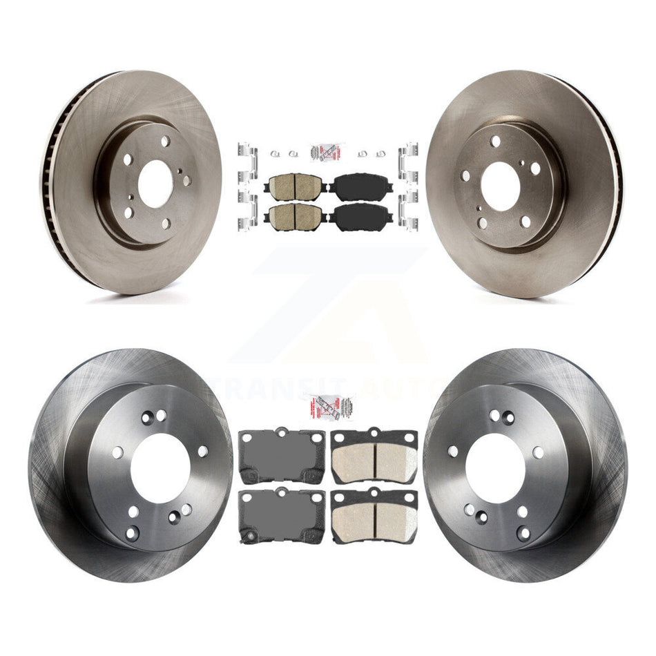 Front Rear Ceramic Pads And Disc Brake Rotors Kit (6Pc) For Lexus IS250 K8A-107105