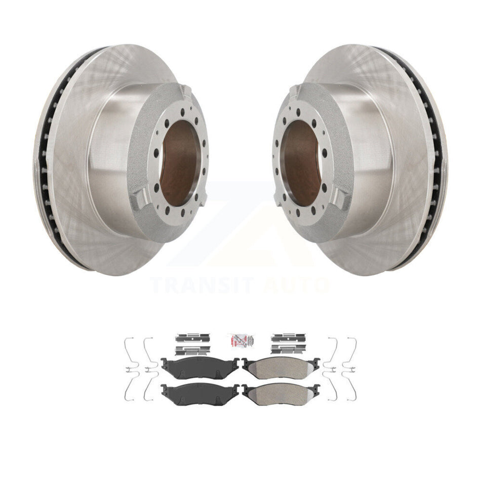 Front Brake Rotor Semi-Metallic Pad Kit For International TerraStar IC Corporation AE Bus K8A-107112