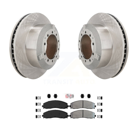 Rear Brake Rotors Semi-Metallic Pad Kit For 2015-2016 Ford F-350 Super Duty Cab & Chassis K8A-107166