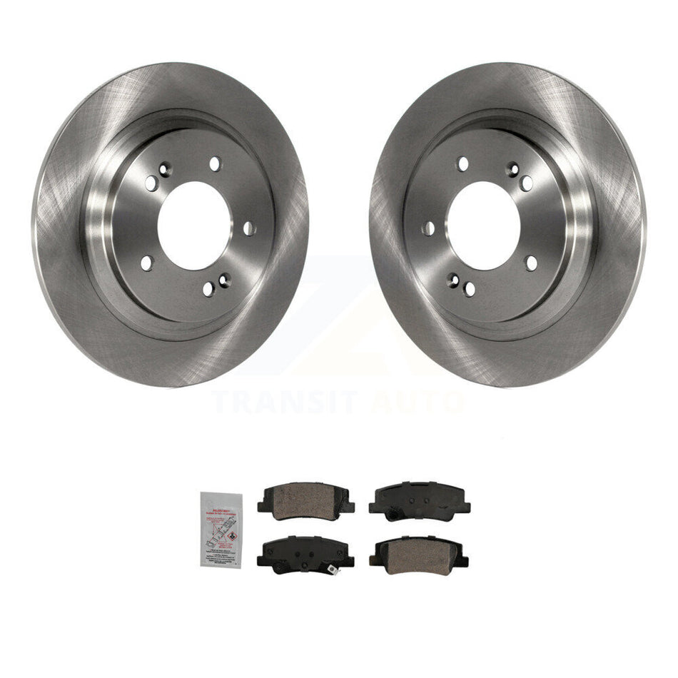 Rear Disc Brake Rotors And Ceramic Pads Kit For Hyundai Sonata Kia Niro EV K5 K8A-107169