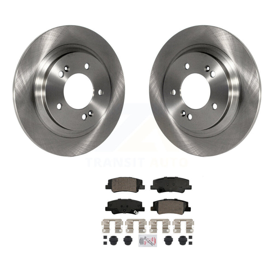 Rear Disc Brake Rotors And Ceramic Pads Kit For Hyundai Sonata Kia Niro EV K5 K8A-107169