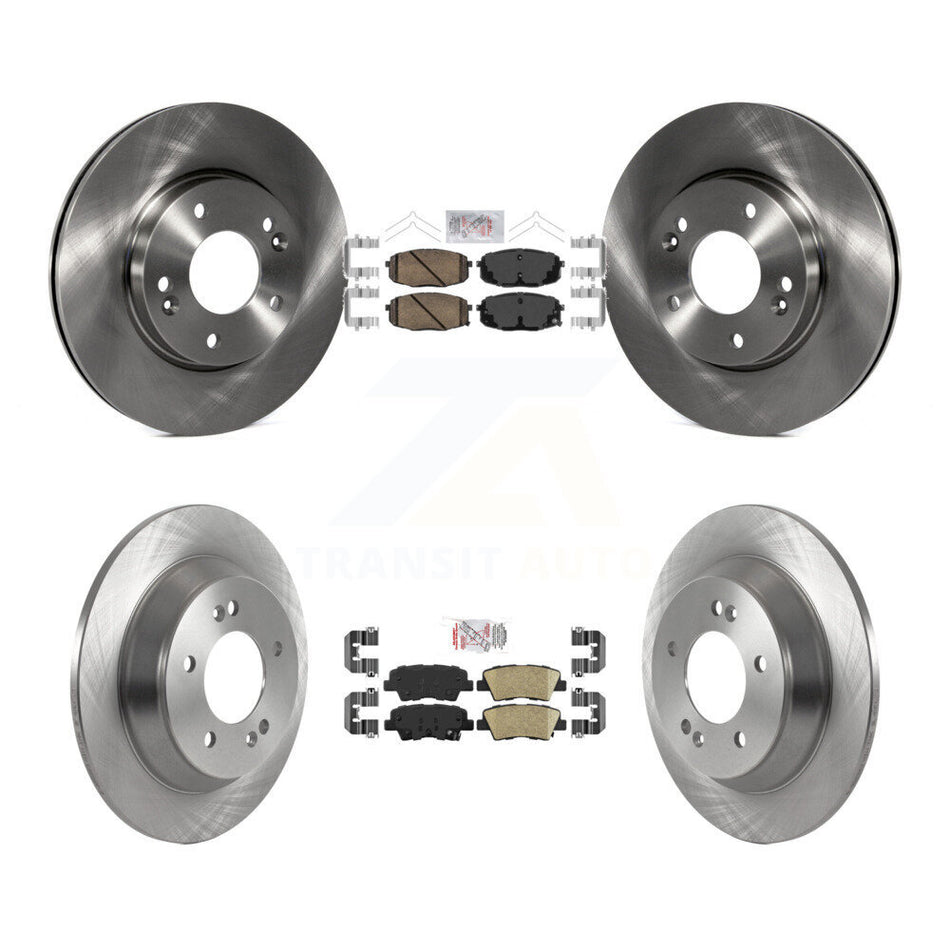 Front Rear Ceramic Pad Brake Rotors Kit For 2022 Hyundai Kona With Electric Parking K8A-107202