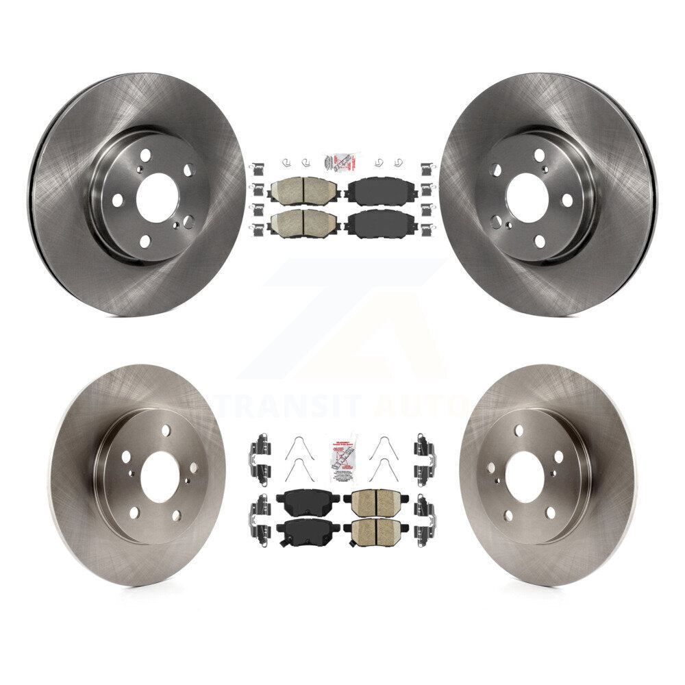 Front Rear Ceramic Pad & Brake Rotor Kit For Toyota Matrix With 279mm Diameter K8A-107203