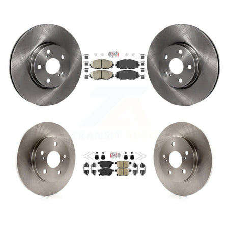 Front Rear Ceramic Pad & Brake Rotor Kit For Toyota Matrix With 279mm Diameter K8A-107204