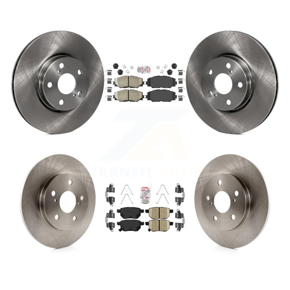 Front Rear Ceramic Pad & Brake Rotor Kit For Toyota Matrix With 279mm Diameter K8A-107205