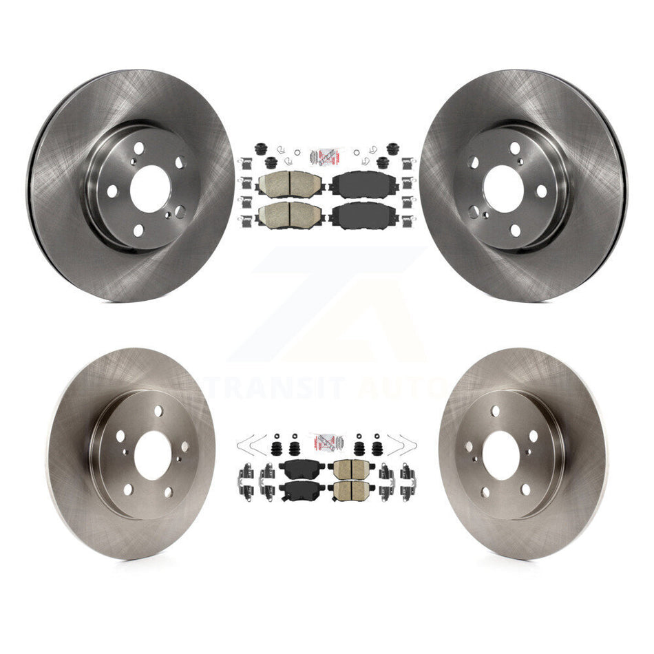 Front Rear Ceramic Pad & Brake Rotor Kit For Toyota Matrix With 279mm Diameter K8A-107206