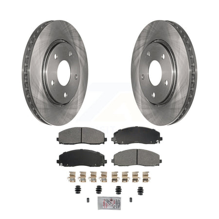 Front Disc Brake Rotors And Semi-Metallic Pads Kit For Dodge Grand Caravan K8A-107208