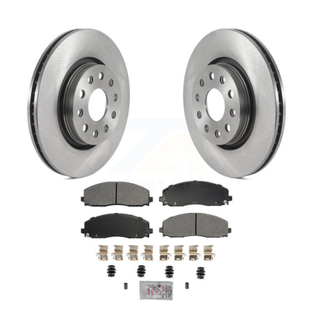 Front Disc Brake Rotors And Semi-Metallic Pads Kit For Jeep Wrangler Gladiator K8A-107209