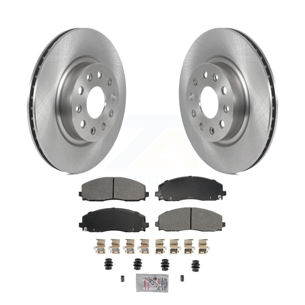 Front Disc Brake Rotors And Semi-Metallic Pads Kit For Jeep Wrangler K8A-107210