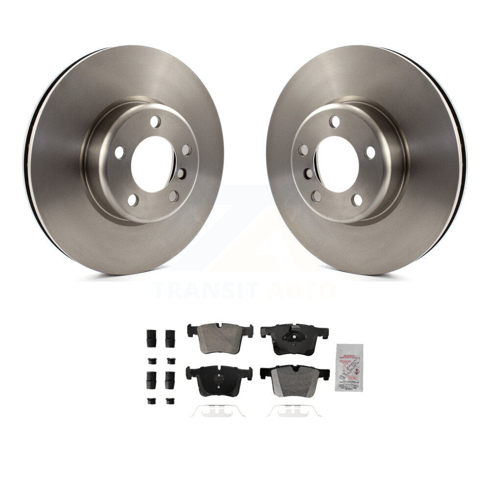 Front Disc Brake Rotors And Semi-Metallic Pads Kit For BMW 335i xDrive GT K8A-107214