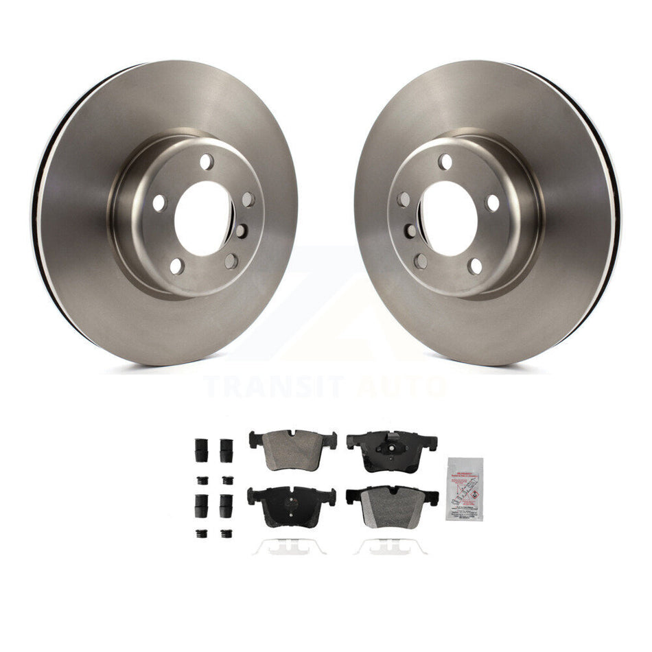 Front Disc Brake Rotors And Semi-Metallic Pads Kit For BMW 335i xDrive GT K8A-107214