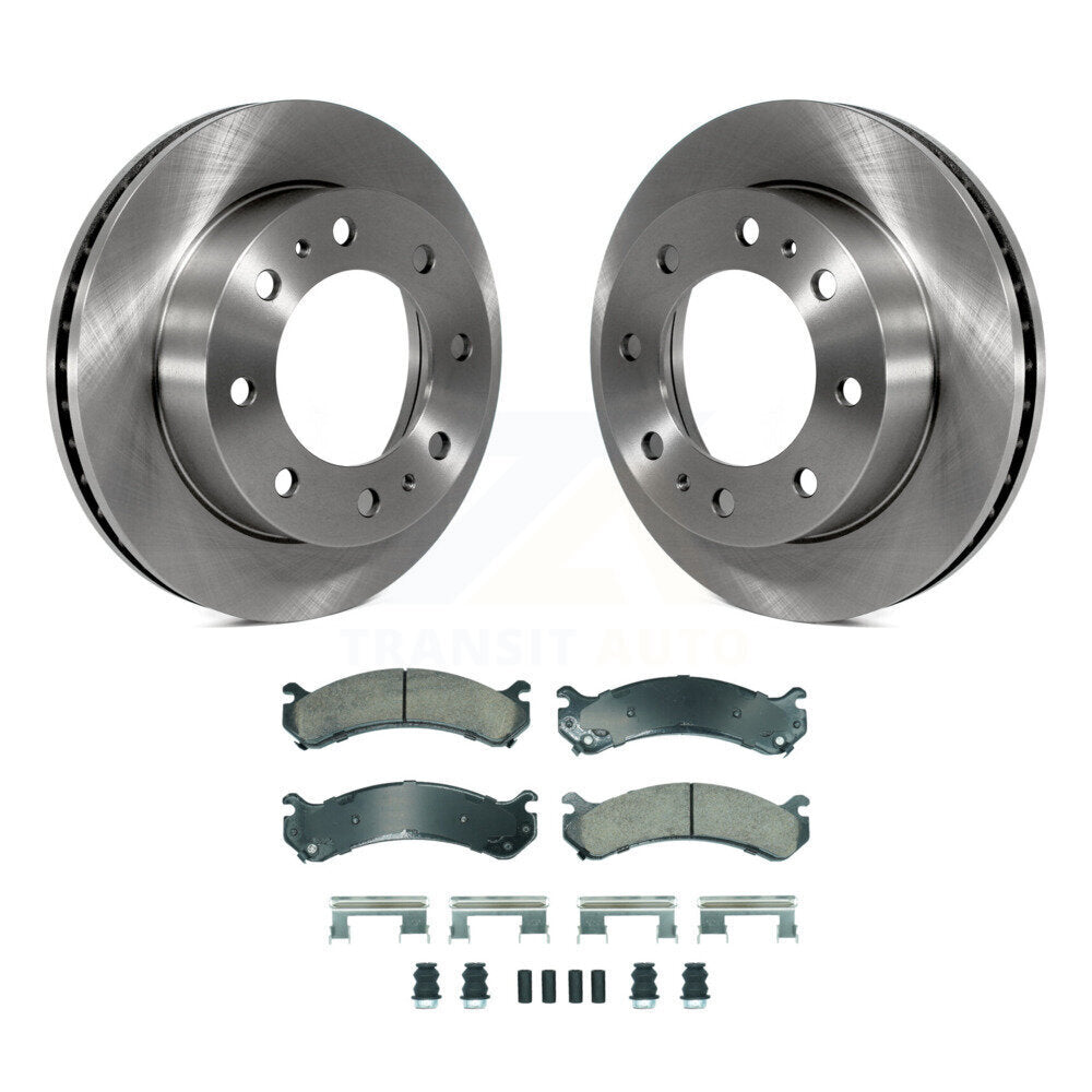 Front Brake Rotors Ceramic Pad Kit For GMC Chevrolet Sierra 2500 HD Silverado Savana 3500 K8A-107219